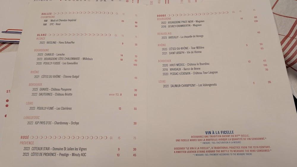 Bistrot Benoît - Menu Image 4